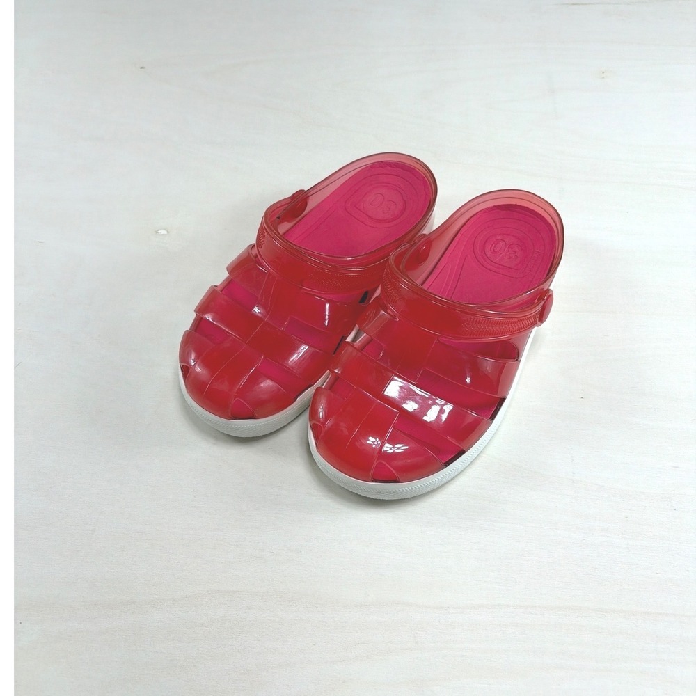 Igor Star Red Jelly Clogs Kids Size 30 Caged Sandals Made in Spain Summer Shoes